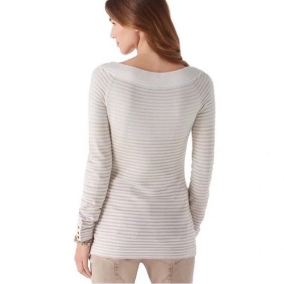 WHBM Wide Collar Ombré Sparkle & Shimmer Sweater - Picture 2 of 9